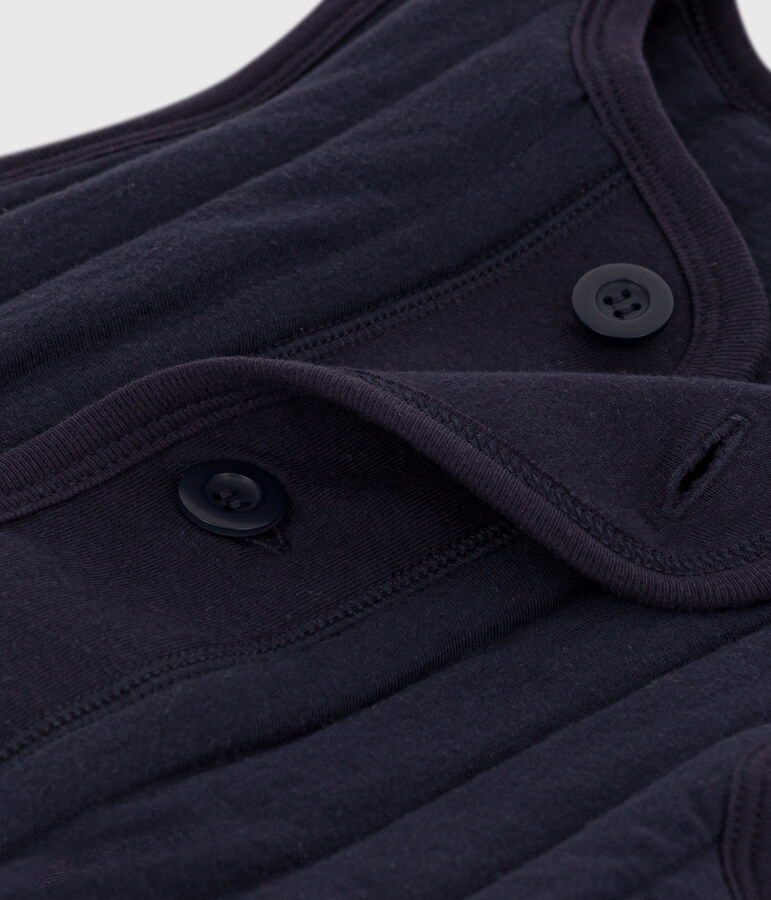 Kinder-Weste aus Doppeljersey blau SMOKING