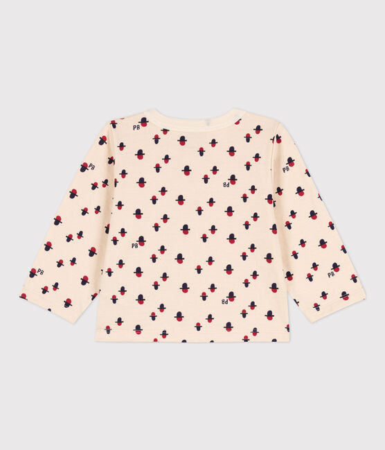 Baby-Cardigan aus bedrucktem Doppeljersey weiss AVALANCHE/ MULTICO