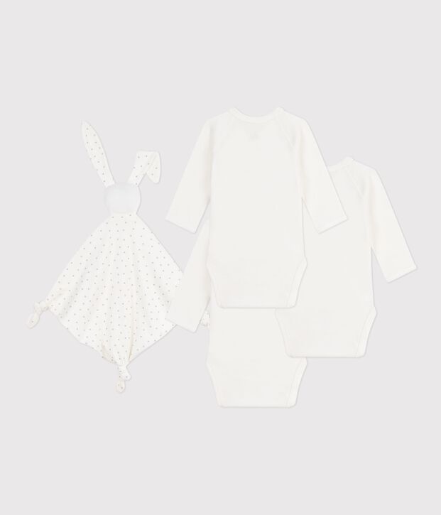 Newborn-Geschenkset aus bestickter Baumwolle vielfarbig