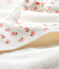 Set mit Badetuch und Babyschuhen aus Bouclé-Frottier und Rippstrick weiss MARSHMALLOW/rosa GRETEL/ MULTICO