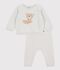 2-teiliges Baby-Set aus Baumwollstrick mit Teddyb&auml;rmuster MONTELIMAR CHINE