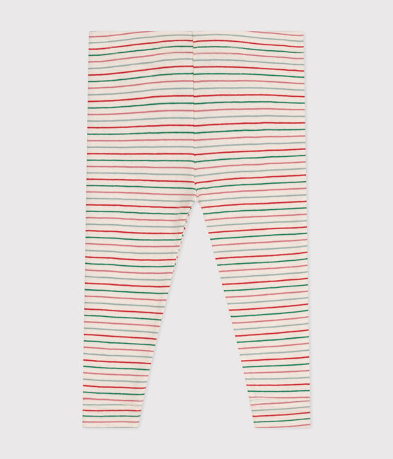 Baby-Leggings aus Baumwolle weiss AVALANCHE/ MULTICO