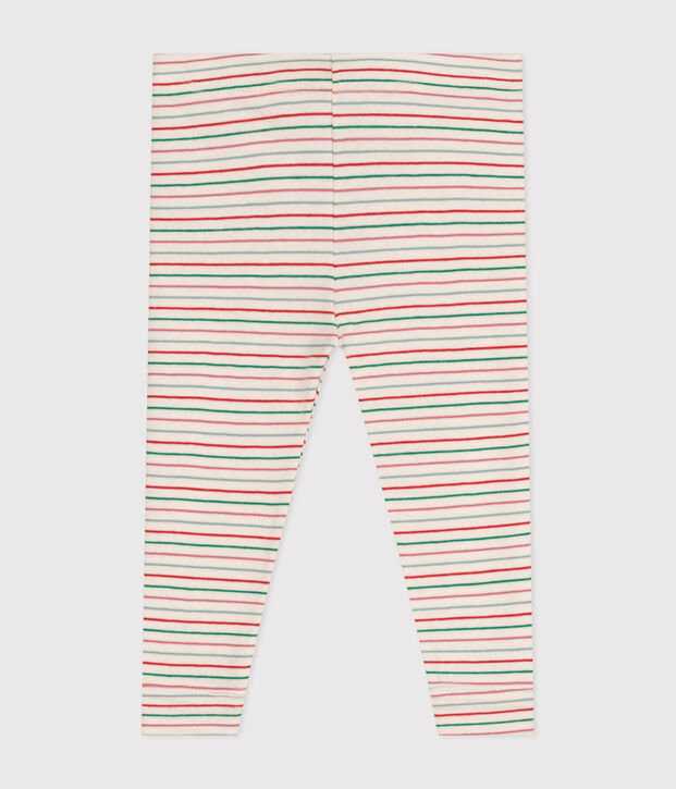 Baby-Leggings aus Baumwolle naturfarben/vielfarbig