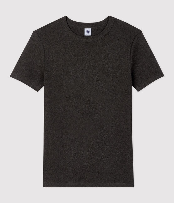 T-Shirt L’ICONIQUE mit rundem Ausschnitt aus Bio-Baumwolle für Damen grau CITY CHINE