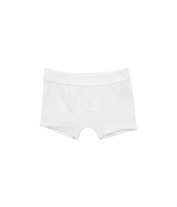 Einfarbige Jungen Boxershorts weiss