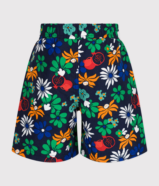 Badeshorts mit Printmotiv Kinder/Jungen blau MEDIEVAL/weiss MULTICO