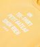Kurz&auml;rmeliges Baby-T-Shirt aus einfarbiger Baumwolle mit Motiv gelb