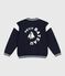 Kinder College-Jacke aus einfarbiger Baumwolle  blau SMOKING