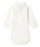 Baby-Body mit Rollkragen weiss Lait