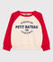Kinder-Sweatshirt aus Molton rot PEPS/weiss AVALANCHE