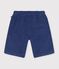 Kinder-Bermudashorts aus einfarbiger Baumwolle blau