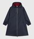 Lange Damen-Regenjacke mit zwei Farben