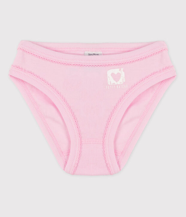 Baumwoll-Slips f&uuml;r M&auml;dchen rosa