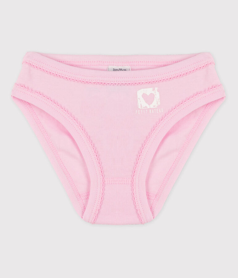 Baumwoll-Slips f&uuml;r M&auml;dchen rosa