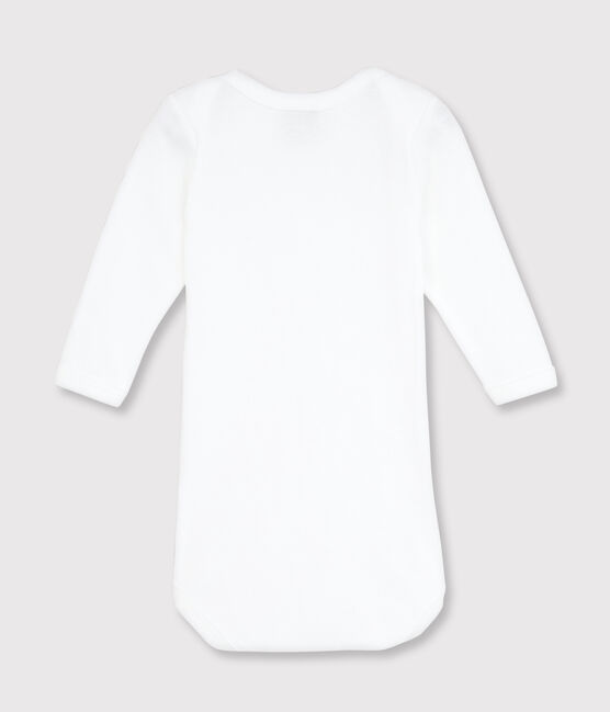 Langärmliger Baby-Body in Weiß weiss ECUME