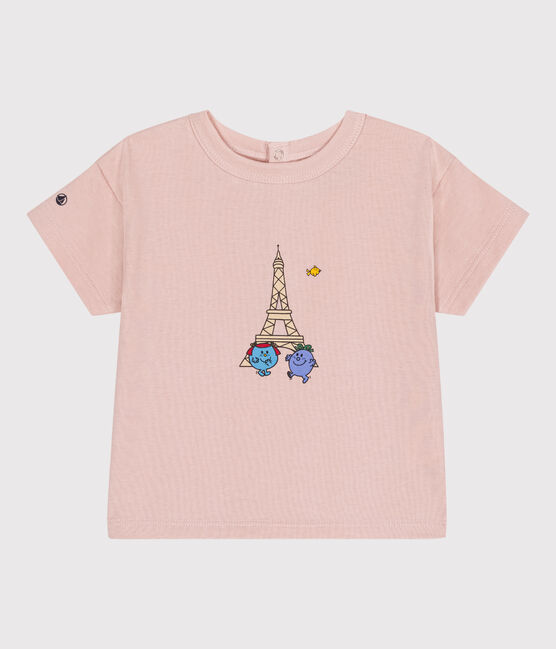 T-Shirt Mr. Men und Little Miss aus Baumwolle für Babys rosa SALINE