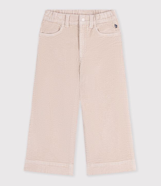 Kinder Wide Leg-Hose aus Feincord GESSO