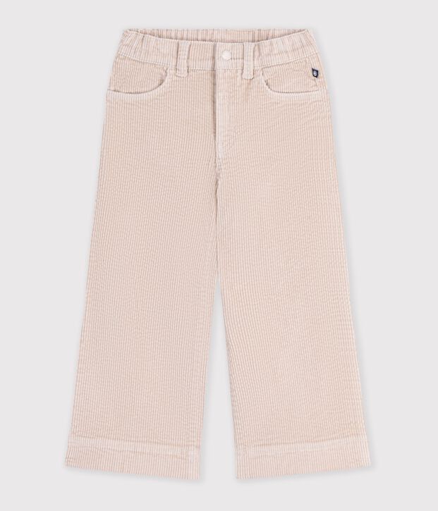 Kinder Wide Leg-Hose aus Feincord GESSO