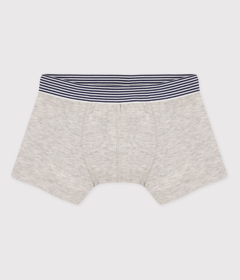 Baumwoll-Boxershorts f&uuml;r Jungen grau