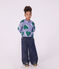 Kinder-Sweatshirt aus Baumwolle mit Herzmotiv violett/vielfarbig