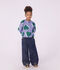 Kinder-Sweatshirt aus Baumwolle mit Herzmotiv violett/vielfarbig