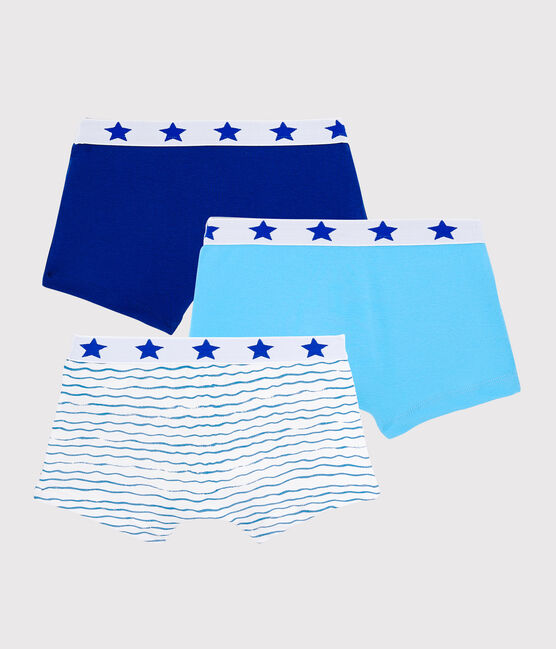 3er-Set ozeanblaue Boxershorts für Jungen variante 1
