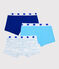 3er-Set ozeanblaue Boxershorts für Jungen variante 1