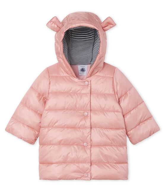 Baby-Jacke aus satiniertem Polyamid rosa FLEUR