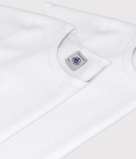 2er-Set Kurzärmelige weiße T-Shirts für Mädchen variante 1
