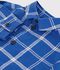 Baby-Hemd aus Flanell mit Karomuster blau/naturfarben