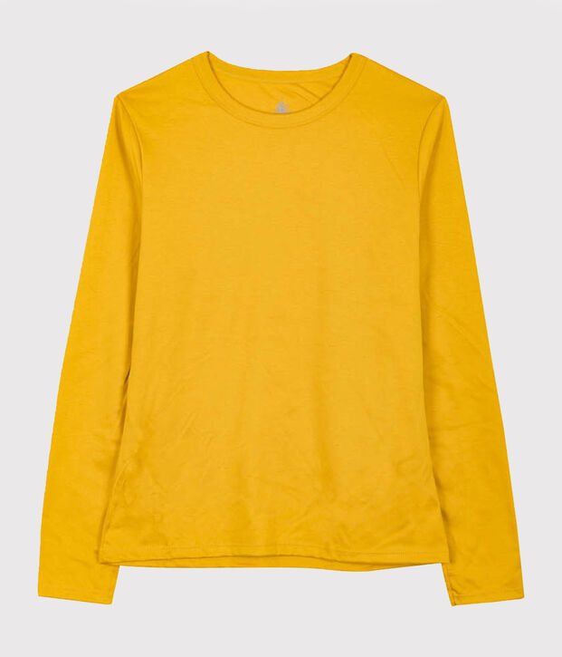 T-Shirt aus Sea-Island-Baumwolle f&uuml;r Damen gelb