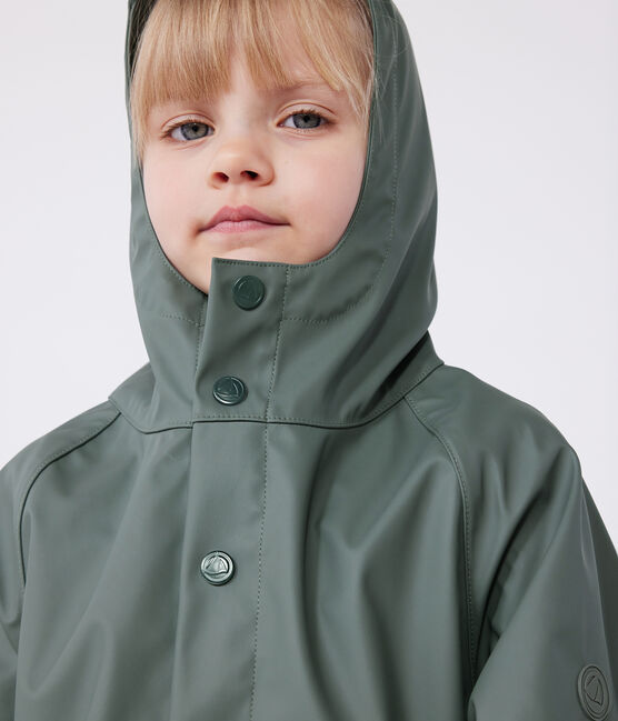 Kinder-Regenjacke mit zwei Farben  grün THUYA:CHARME