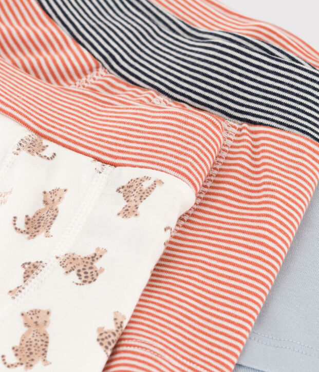 3er-Set Boxershorts aus Baumwolle mit Leopardenmotiv f&uuml;r Jungen vielfarbig