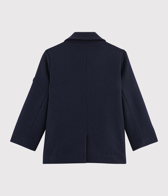 Caban-Jacke aus Wollstoff für Jungen blau SMOKING