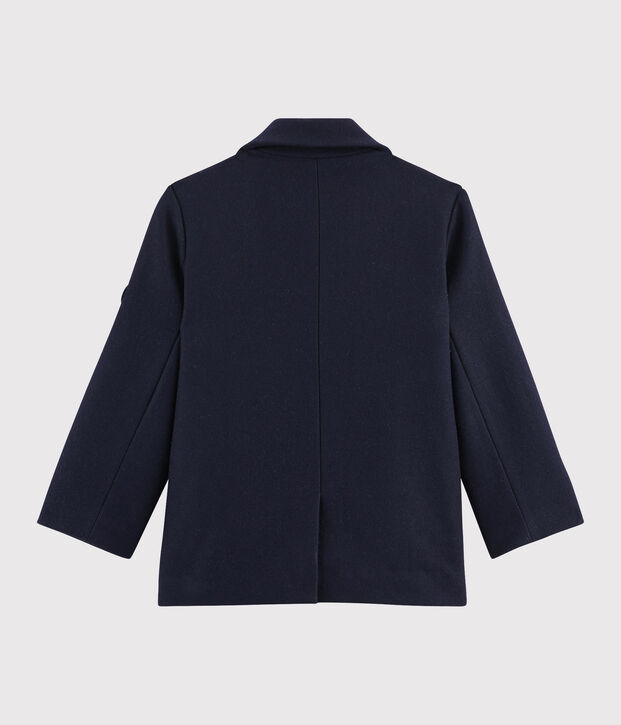 Caban-Jacke aus Wollstoff f&uuml;r Jungen blau
