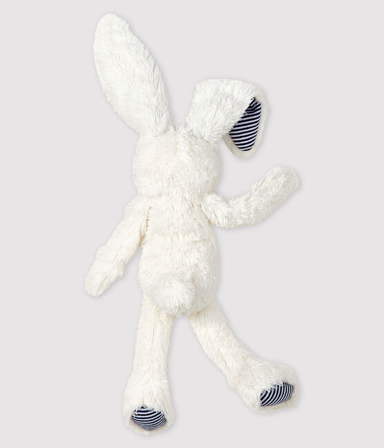 Kuschelhäschen mit Fliege aus Sherpa-Fleece weiss MARSHMALLOW