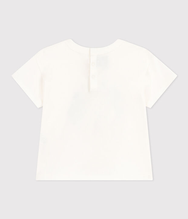 Kurz&auml;rmeliges Baby-T-Shirt aus leichtem Jersey weiss
