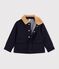 Kinderjacke im Caban-Stil aus einfarbiger Schurwolle SMOKING