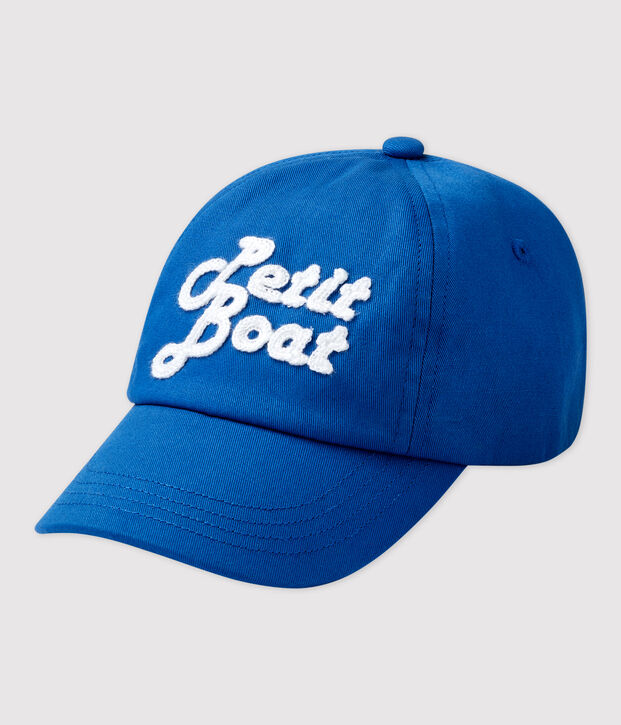 Baby-Cap mit Stickerei. blau