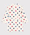 Morgenmantel aus Fleece weiss AVALANCHE/ MULTICO