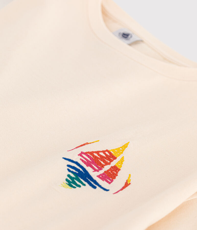 Damen-T-Shirt LE BOXY aus Baumwolle naturfarben AVALANCHE