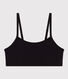 Unifarbenes Damen-Bustier aus Baumwolle und Elastan