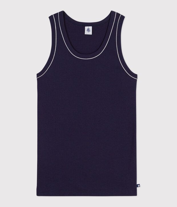 Damen-Tanktop aus einfarbiger Baumwolle SMOKING