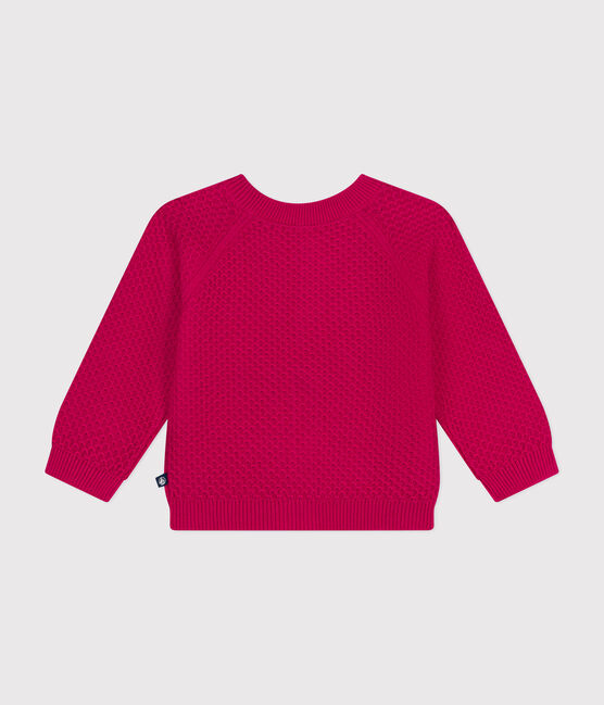 Baby-Cardigan aus Baumwollstrick rosa DELHI