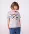 Kurzärmeliges Kinder-T-Shirt mit Muster grau FUMEE CHINE