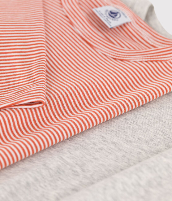 2er-Set langärmelige T-Shirts aus Baumwolle mit Ringelstreifen variante 1