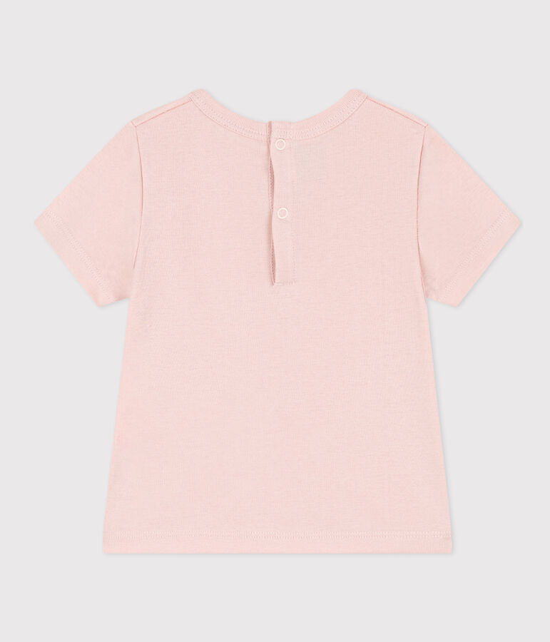 Kurz&auml;rmeliges Baby-T-Shirt aus Baumwolle rosa