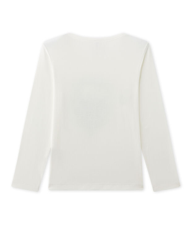 Bedrucktes Jungen-Langarmshirt weiss