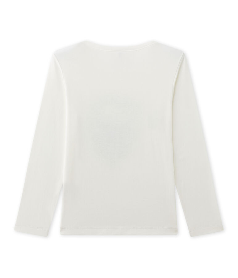 Bedrucktes Jungen-Langarmshirt weiss