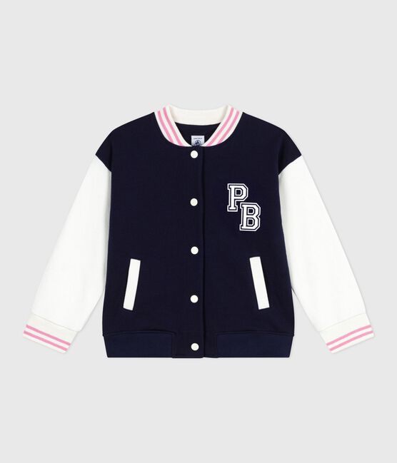 Kinder College-Jacke aus einfarbiger Baumwolle SOIR